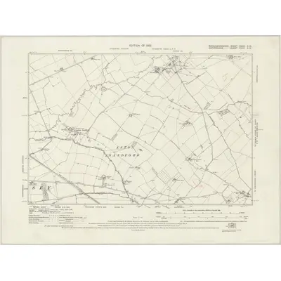 1919 Map of Buckinghamshire XXXIII.SW, 1922 Print