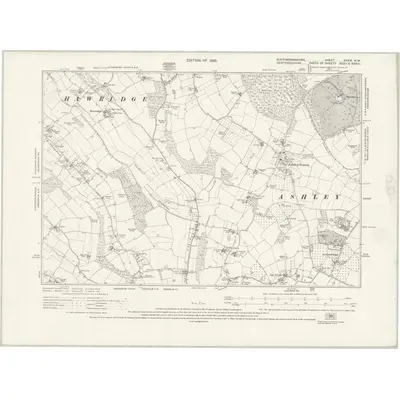 1923 Map of Buckinghamshire XXXIX.NW, 1926 Print