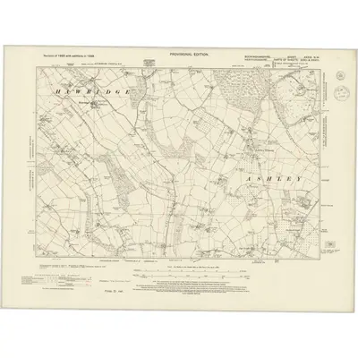 1938 Map of Buckinghamshire XXXIX.NW, 1944 Print
