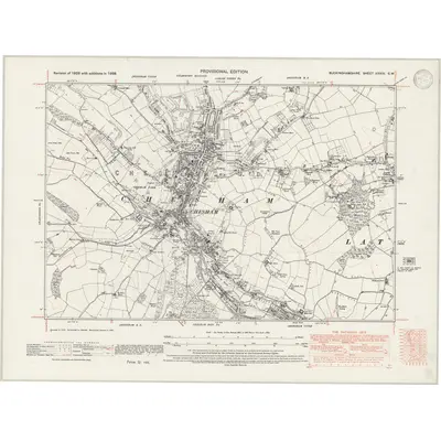 1938 Map of Buckinghamshire XXXIX.SW, 1947 Print