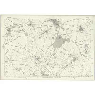 1878 Map of Buckinghamshire XXXVI, 1885 Print