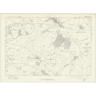 1919 Map of Buckinghamshire XXXVI, 1922 Print