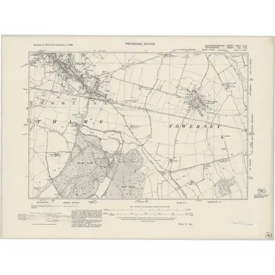 1938 Map of Buckinghamshire XXXVI.NE, 1944 Print