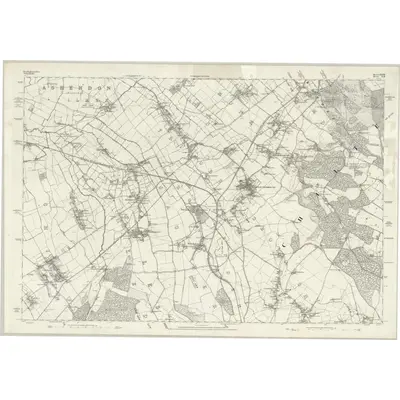 1877 Map of Buckinghamshire XXXVII, 1885 Print