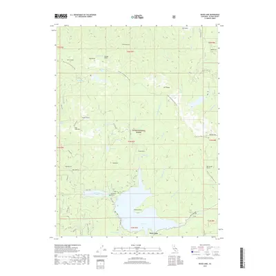 2018 Map of Bucks Lake, 2018 Print
