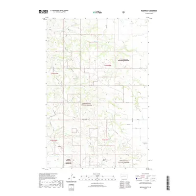 2020 Map of Buckskin Butte, 2020 Print