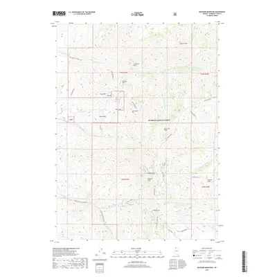 2018 Map of Buckskin Mountain, 2018 Print