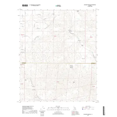 2018 Map of Bucksnort Mountain, 2018 Print