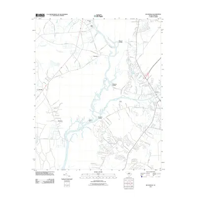 2011 Map of Bucksville, 2011 Print