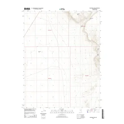 2014 Map of Buckwheat Rim, 2014 Print
