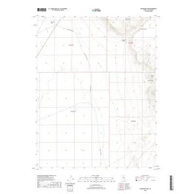 2018 Map of Buckwheat Rim, 2018 Print
