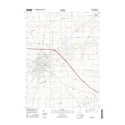 2016 Map of Bucyrus, 2016 Print