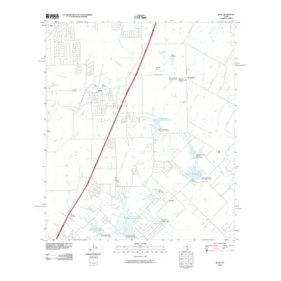 2010 Map of Buda, 2010 Print