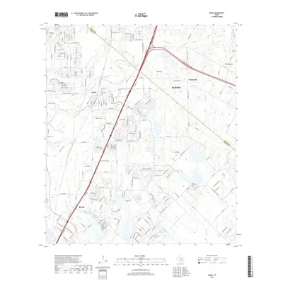 2019 Map of Buda, 2019 Print