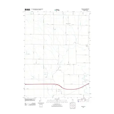 2012 Map of Buda NE, 2012 Print