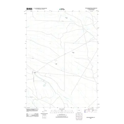 2012 Map of Budd Reservoir, 2012 Print