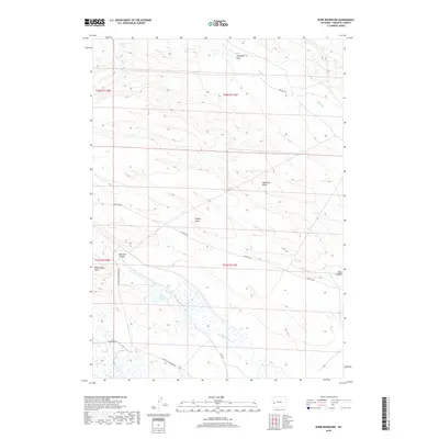2018 Map of Budd Reservoir, 2018 Print