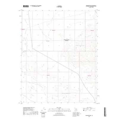 2018 Map of Budweiser Wash, 2018 Print