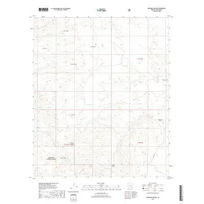2018 Map of Buehman Canyon, 2018 Print