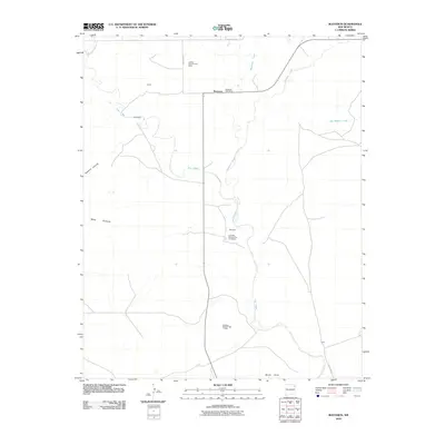 2010 Map of Bueyeros, 2010 Print