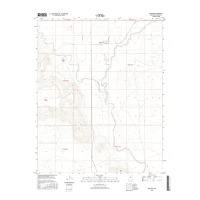 2017 Map of Bueyeros, 2017 Print