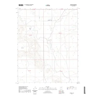 2020 Map of Bueyeros, 2020 Print