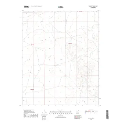 2020 Map of Bueyeros NE, 2020 Print