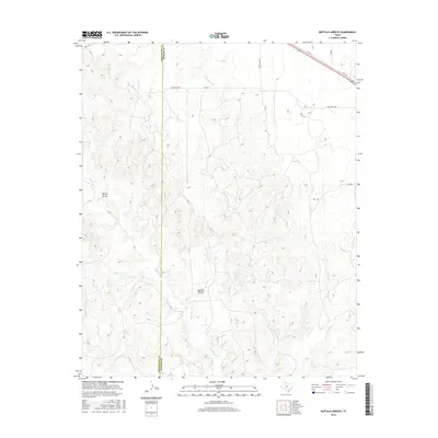 2016 Map of Buffalo Arroyo, 2016 Print