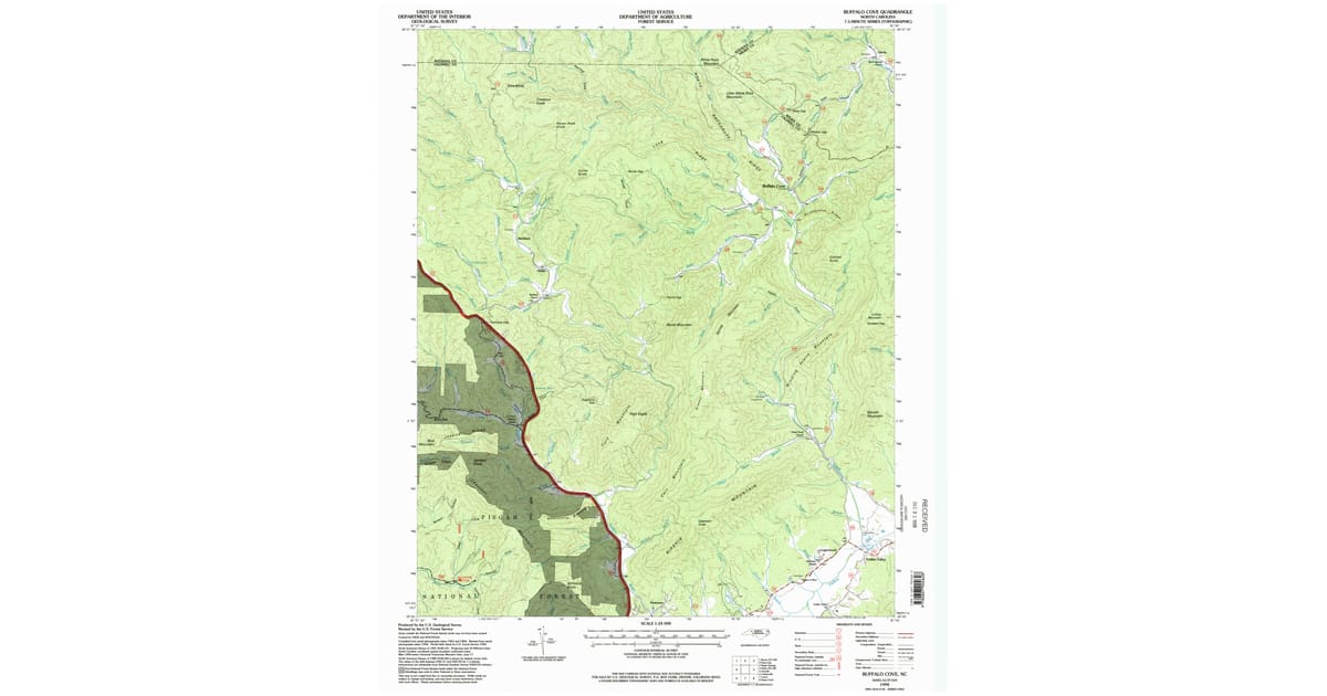1990s Maps of Wilkes County, NC | Pastmaps