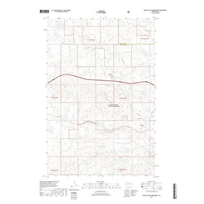 2017 Map of Buffalo Gap Campground, 2017 Print