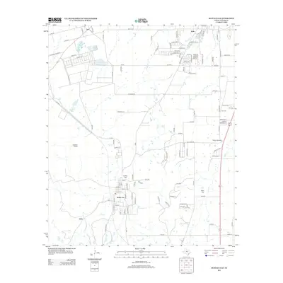 2012 Map of Buffalo Gap, 2012 Print
