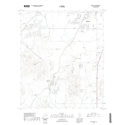2019 Map of Buffalo Gap, 2019 Print