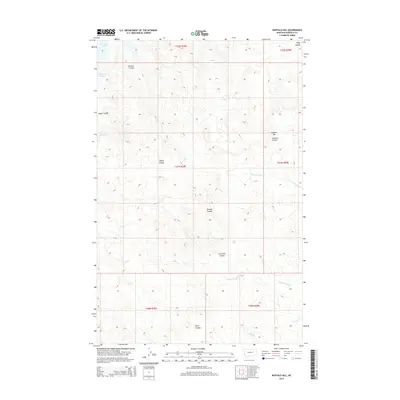 2014 Map of Buffalo Hill, 2014 Print