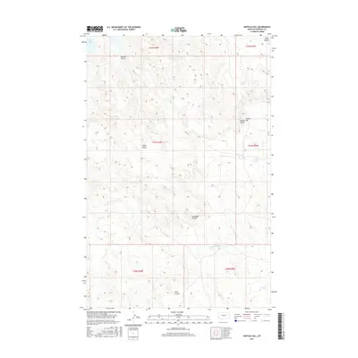 2017 Map of Buffalo Hill, 2017 Print