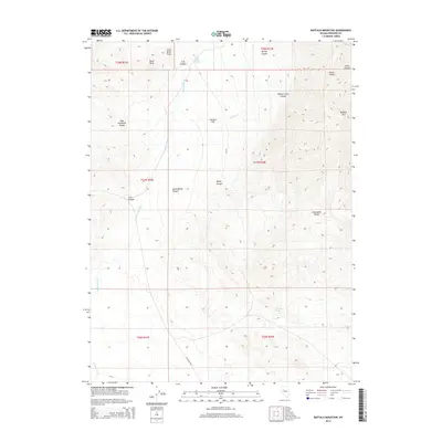 2014 Map of Buffalo Mountain, 2014 Print