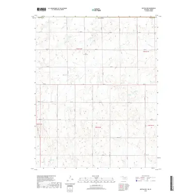 2018 Map of Buffalo NE, 2018 Print