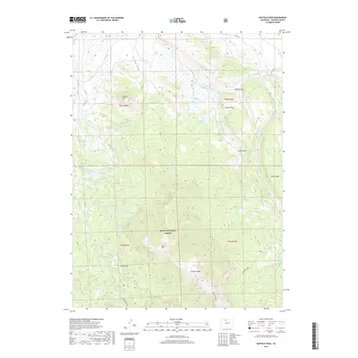 2019 Map of Buffalo Peak, 2019 Print