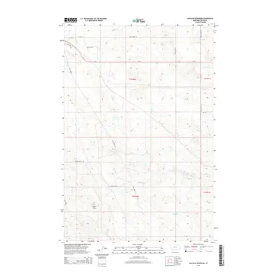 2014 Map of Buffalo Reservoir, 2014 Print