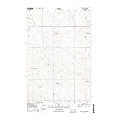 2017 Map of Buffalo Reservoir, 2017 Print