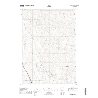 2017 Map of Buffalo Run Creek, 2017 Print