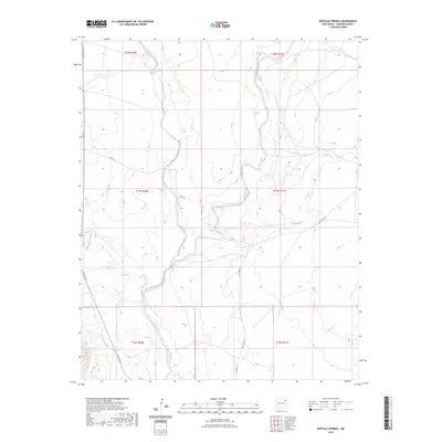2023 Map of Buffalo Springs, 2023 Print