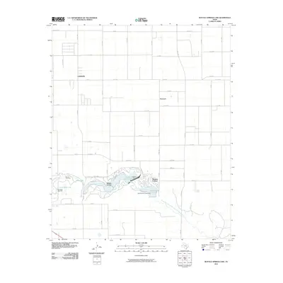 2010 Map of Buffalo Springs Lake, 2010 Print