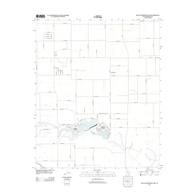 2012 Map of Buffalo Springs Lake, 2012 Print