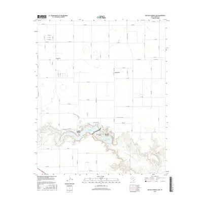 2016 Map of Buffalo Springs Lake, 2016 Print