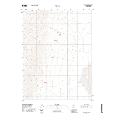 2018 Map of Buffalo Springs, 2018 Print