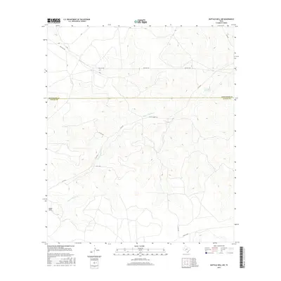 2016 Map of Buffalo Well NW, 2016 Print
