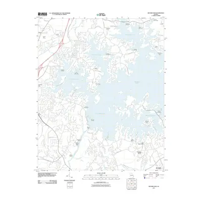 2011 Map of Buford Dam, 2011 Print