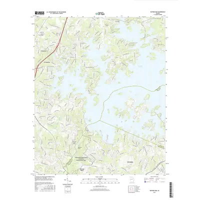 2017 Map of Buford Dam, 2017 Print
