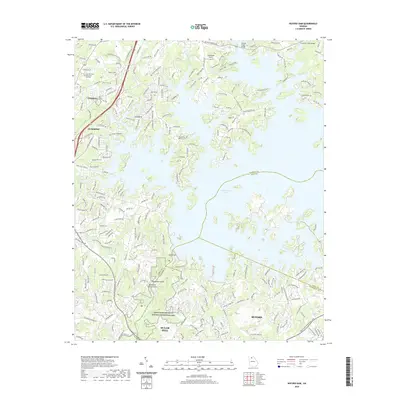 2020 Map of Buford Dam, 2020 Print