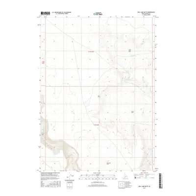 2017 Map of Bull Camp Butte, 2017 Print